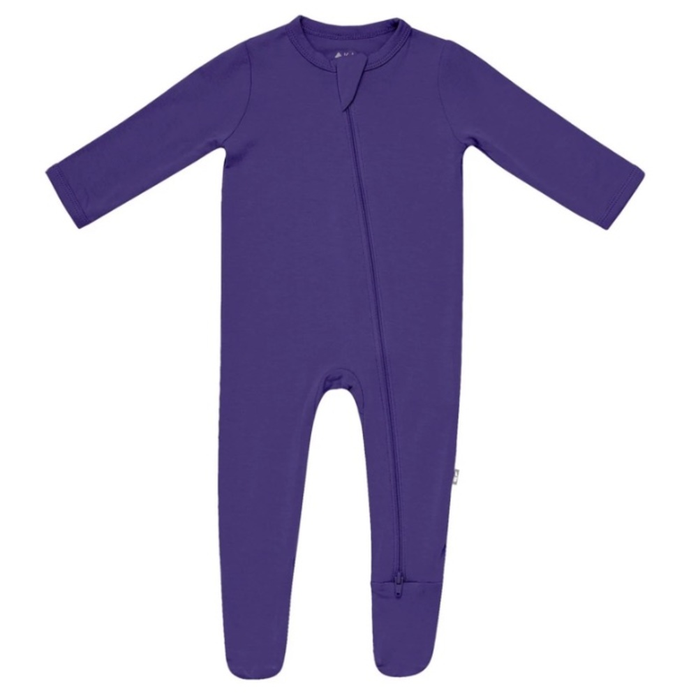 Kyte Baby Zippered Footie in Eggplant Size 3-6 Months